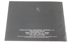 Jack Nicklaus Signed 1994 'N1 - The Next Level' Equipment Catalog Booklet JSA ALOA