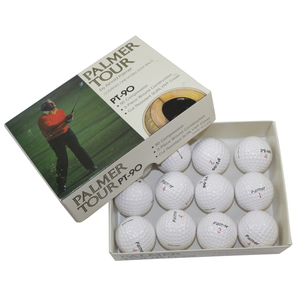 Palmer Tour PT-90 Doezen Golf Balls in Box