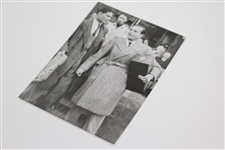 Henry Cotton Signed Cut with Photo Carrying Open Trophy Under His Arm JSA ALOA