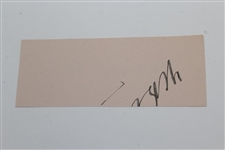 Henry Cotton Signed Cut with Photo Carrying Open Trophy Under His Arm JSA ALOA