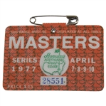 1977 Masters Tournament SERIES Badge #28551