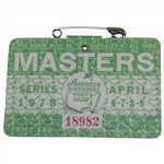1978 Masters Tournament SERIES Badge #18982 - Gary Player Winner
