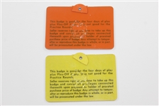 1969 & 1971 Masters Tournament SERIES Badges #1420 & #1307