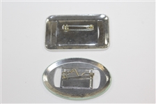 1987 Masters Trophy Room Badge & 1995 Masters Clubhouse Badge
