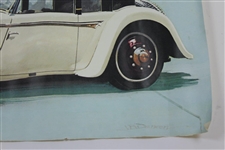 Bobby Jones with 1930 Bucciali Car & Trophy Poster Print
