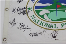 Multi-Signed AT&T Pebble Beach National Pro-Am Flag With 24 Signatures - Phil Mickelson JSA ALOA