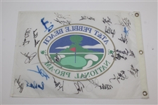 Multi-Signed AT&T Pebble Beach National Pro-Am Flag With 24 Signatures - Phil Mickelson JSA ALOA