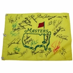 Multi-Signed 1998 Undated Masters Champs Flag With Snead, Woods, Palmer, & 25 Others JSA FULL #BB98274