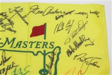 Multi-Signed 1998 Undated Masters Champs Flag With Snead, Woods, Palmer, & 25 Others JSA FULL #BB98274