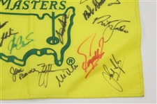Multi-Signed 1998 Undated Masters Champs Flag With Snead, Woods, Palmer, & 25 Others JSA FULL #BB98274
