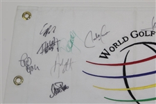 Multi-Signed World Golf Championships NEC Invitational Flag With 22 Signatures - Phil Mickelson JSA ALOA