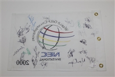 Multi-Signed World Golf Championships NEC Invitational Flag With 22 Signatures - Phil Mickelson JSA ALOA