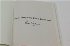 Ben Hogan's Signed Five Lessons: The Modern Fundamentals Of Golf Book JSA ALOA