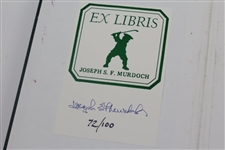 Joe Murdoch Signed Ltd Ed 'The Premier Golf Library' 1998 Book #72/100