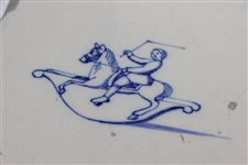 Five (5) Delft Tiles with One Golf & other Scenes Depicted