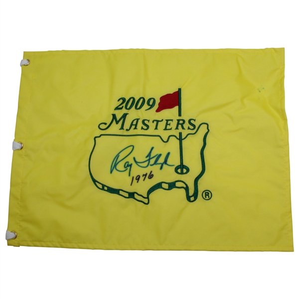 Ray Floyd Signed 2009 Masters Embroidered Flag with Year Won Notation JSA ALOA