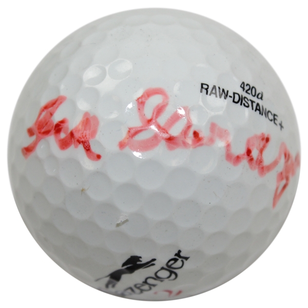 Gene Sarazen Signed Masters Logo Slazenger Golf Ball JSA ALOA