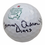 Tommy Aaron Signed Augusta National Golf Club Logo Titleist Golf Ball with 1973 JSA ALOA