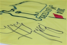 Bubba Watson Signed 2014 Masters Embroidered Flag JSA ALOA