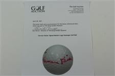Herman Keiser Signed Masters Logo Slazenger Golf Ball JSA ALOA