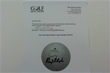 Ray Floyd Signed Masters Logo Slazenger Golf Ball JSA ALOA