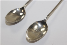 Sterling Silver English St. Melyd Golf Club Spoon & Sterling Golf Spoon