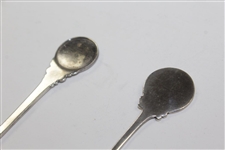 Sterling Silver English St. Melyd Golf Club Spoon & Sterling Golf Spoon