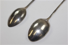 Sterling Silver English St. Melyd Golf Club Spoon & Sterling Golf Spoon