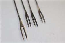 Four Circa 1930's English Golf Club Picks with Sterling Silver Golfer Pin .925 Pure