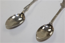 Sterling Silver Hayston Golf Spoon & Silver English Golf Ball Spoon