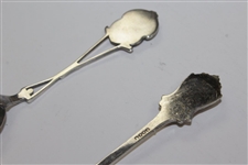 Sterling Silver Hayston Golf Spoon & Silver English Golf Ball Spoon