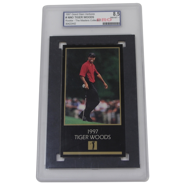 Tiger Woods 1997 GSV Champions Of Golf Masters Rookie Card NM-MT 8.5