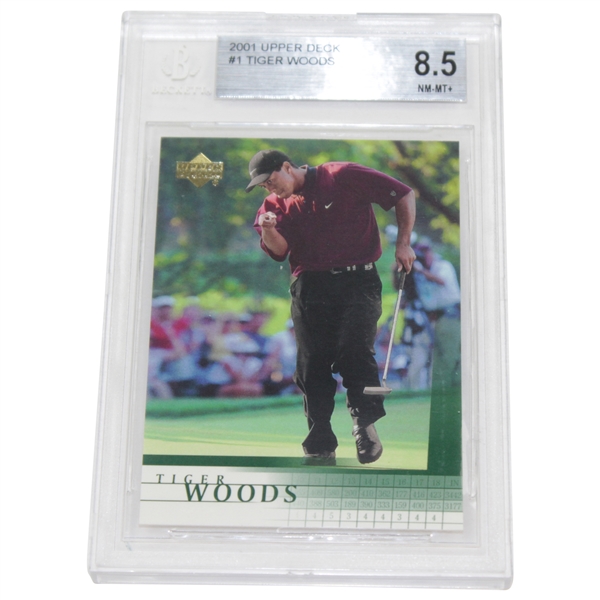 Tiger Woods 2001 Upper Deck Card BGS NM-MT 8.5