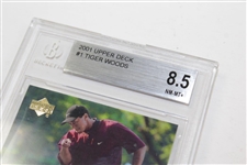Tiger Woods 2001 Upper Deck Card BGS NM-MT 8.5