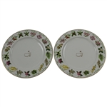 2016 Augusta National Golf Club Ltd Ed Employee Masters Gift Tiffany & Co Beautification Plates In Box with Card