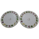 2018 Augusta National Golf Club Ltd Ed Employee Masters Gift Tiffany & Co Beautification Plates In Box with Card