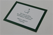2018 Augusta National Golf Club Ltd Ed Employee Masters Gift Tiffany & Co Beautification Plates In Box with Card