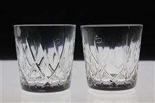 2003 Augusta National Golf Club Ltd Ed Employee Masters Gift Two Old Fashion/Rocks Glasses (Missing Two)
