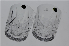 2003 Augusta National Golf Club Ltd Ed Employee Masters Gift Two Old Fashion/Rocks Glasses (Missing Two)