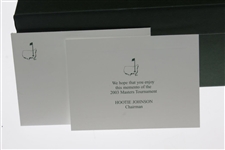 2003 Augusta National Golf Club Ltd Ed Employee Masters Gift Two Old Fashion/Rocks Glasses (Missing Two)