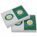 Set of Masters Tournament Green & White Playing Cards - One Set Opened & Used