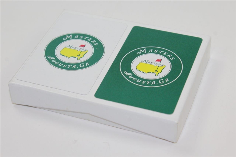 Set of Masters Tournament Green & White Playing Cards - One Set Opened & Used