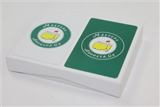 Set of Masters Tournament Green & White Playing Cards - One Set Opened & Used