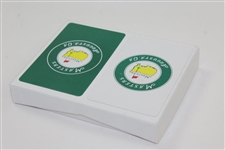Set of Masters Tournament Green & White Playing Cards - One Set Opened & Used