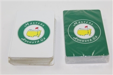 Set of Masters Tournament Green & White Playing Cards - One Set Opened & Used