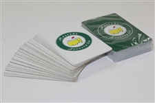 Set of Masters Tournament Green & White Playing Cards - One Set Opened & Used