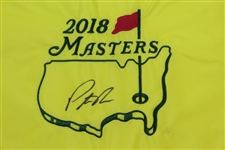 Patrick Reed Signed 2018 Masters Embroidered Flag JSA ALOA