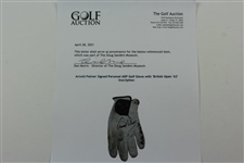 Arnold Palmer Signed Personal ADP Golf Glove with 'British Open '62' Inscription JSA ALOA