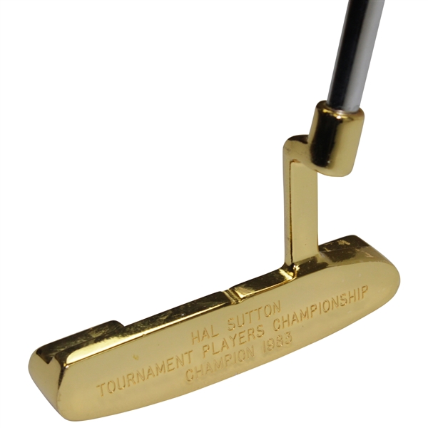 Hal Sutton's Awarded PING Gold Plated PAL Putter for 1983 TPC Win