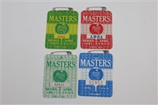 1980, 1981, 1982, 1983, 1984, & 1985 Masters Tournament SERIES Badges